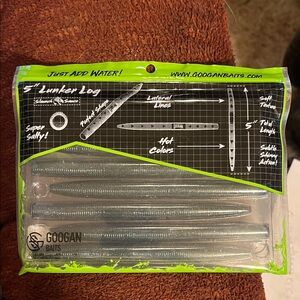 Lunker Log Soft Plastic Bait - Silver